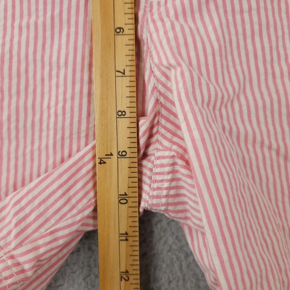 Columbia PFG Shorts Women 6 Pink White Striped Super Bonehead Outdoors Casual 6" - Picture 7 of 16